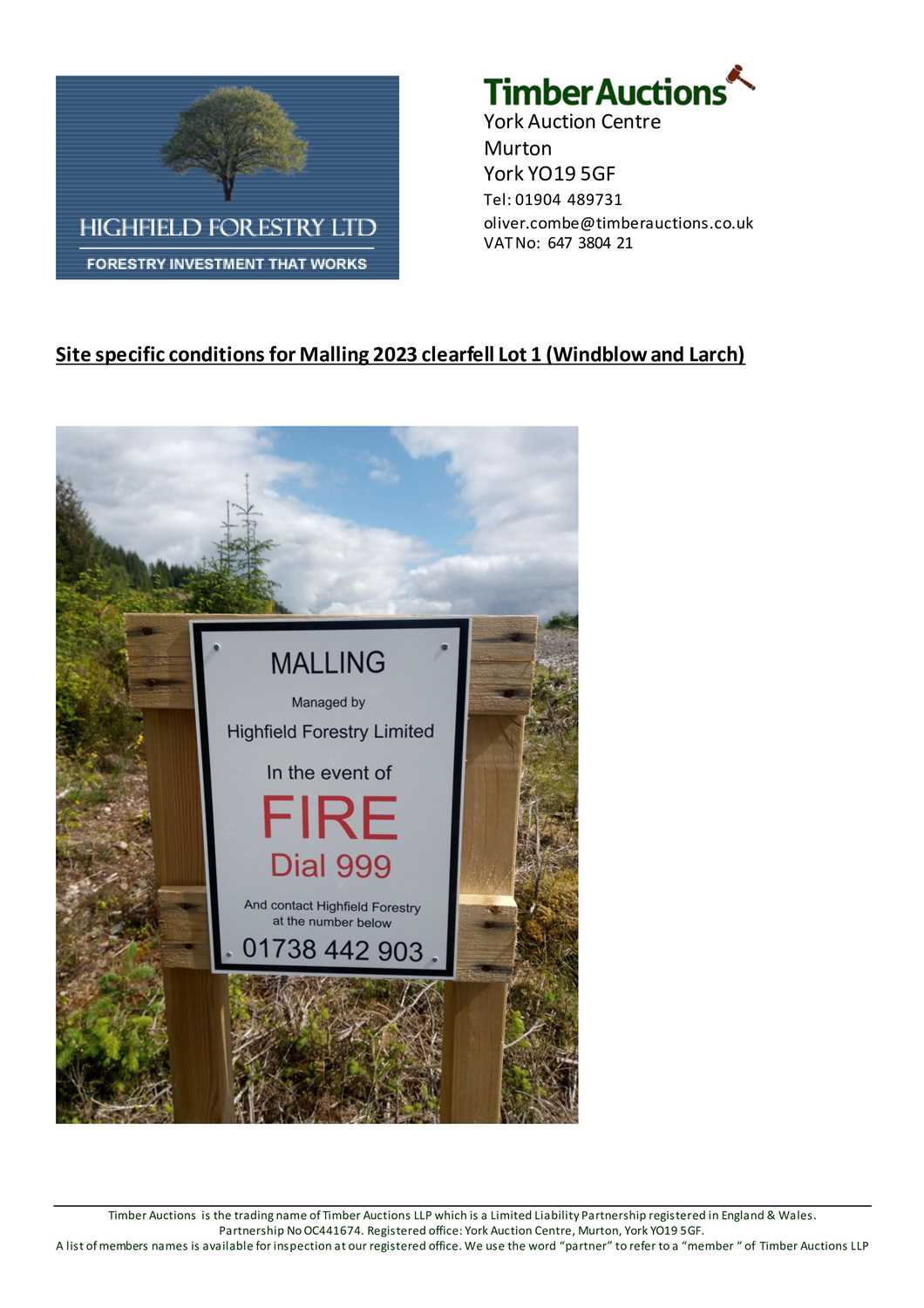Lot 1 - 8000t of standing and windblown FSC Certified